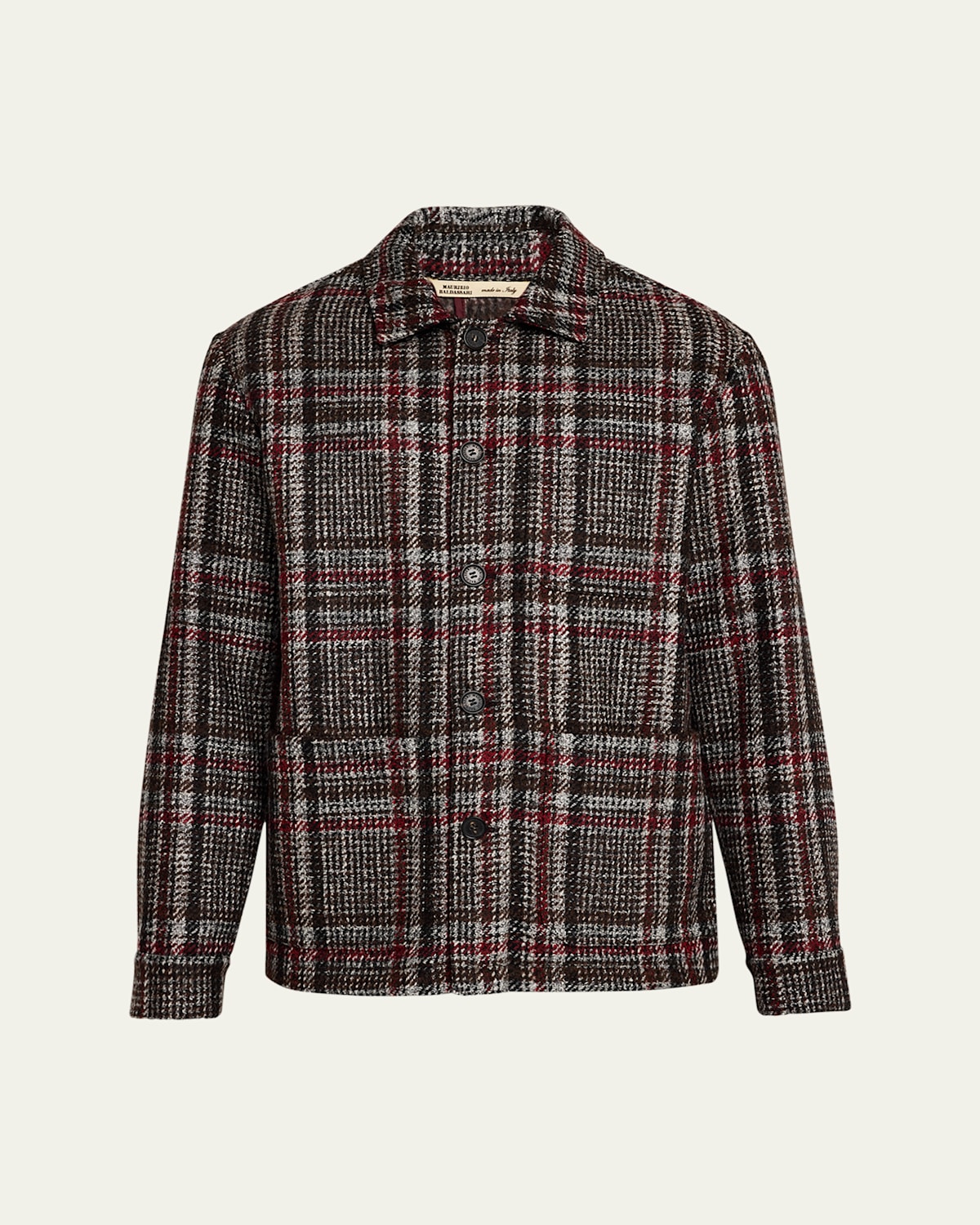BALDASSARI MEN'S PLAID CHORE JACKET 