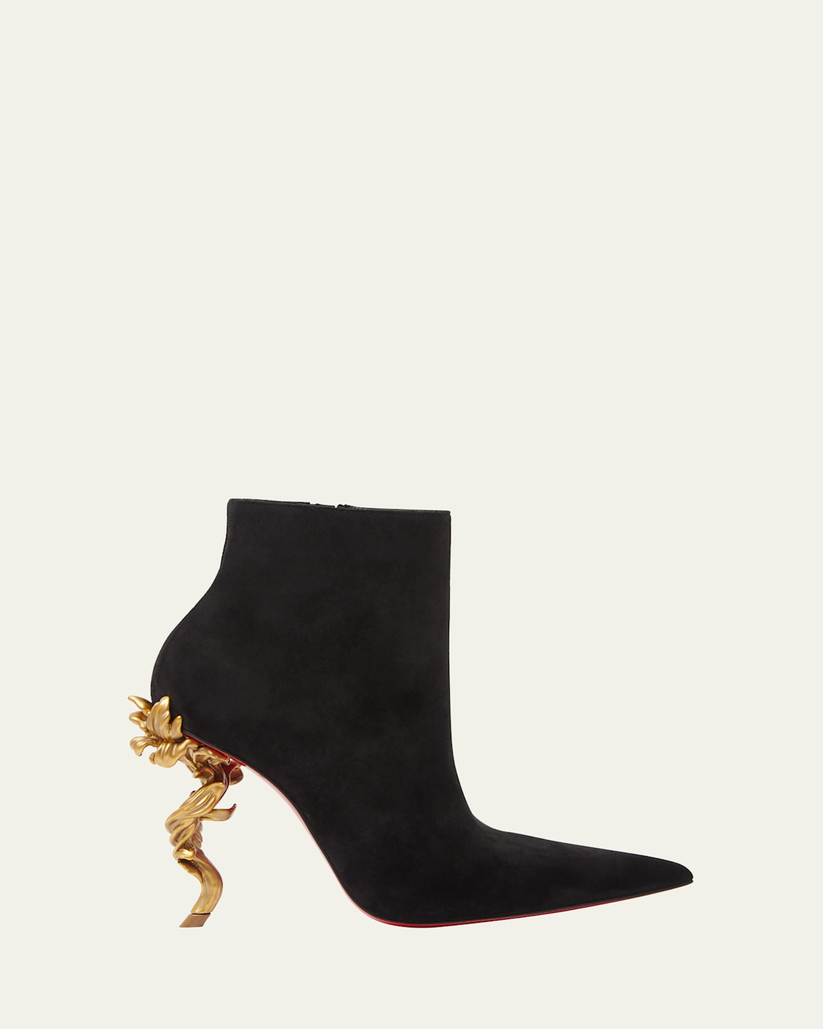 Belle Suede Red Sole Ankle Booties