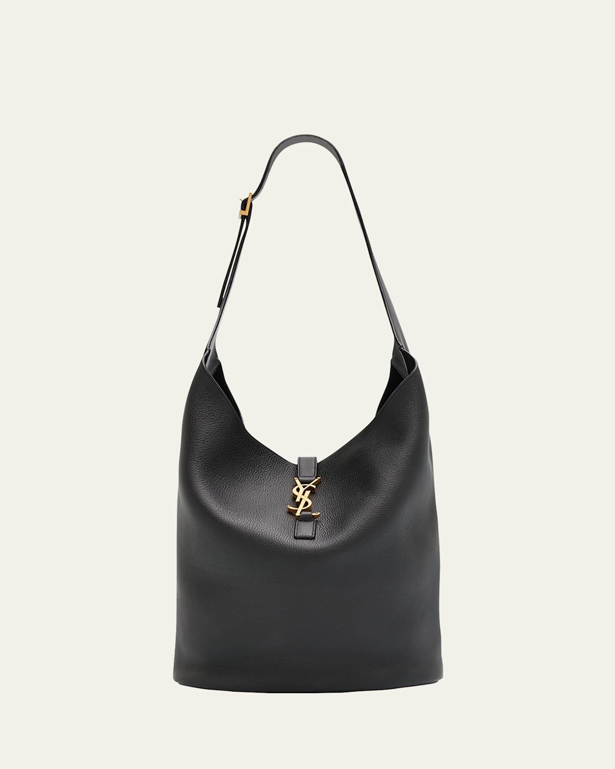 Saint Laurent Le 5 A 7 Hobo Bag In Nero