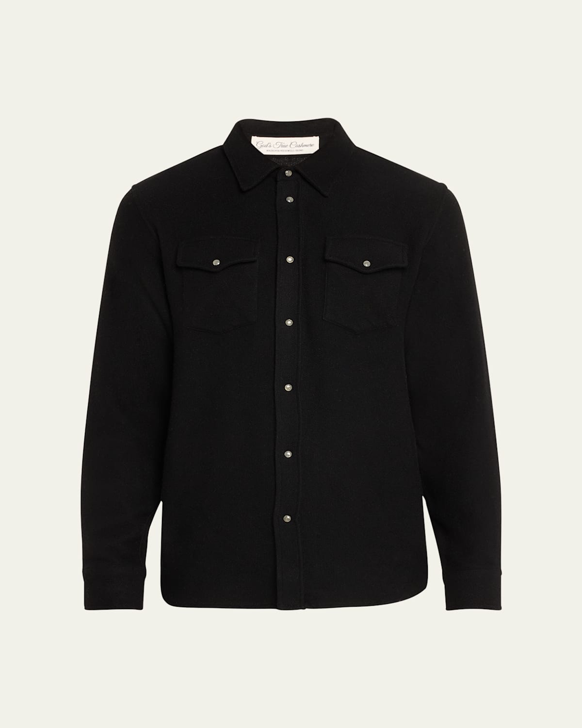 Men's Cashmere Shirt with Sunstone Snaps