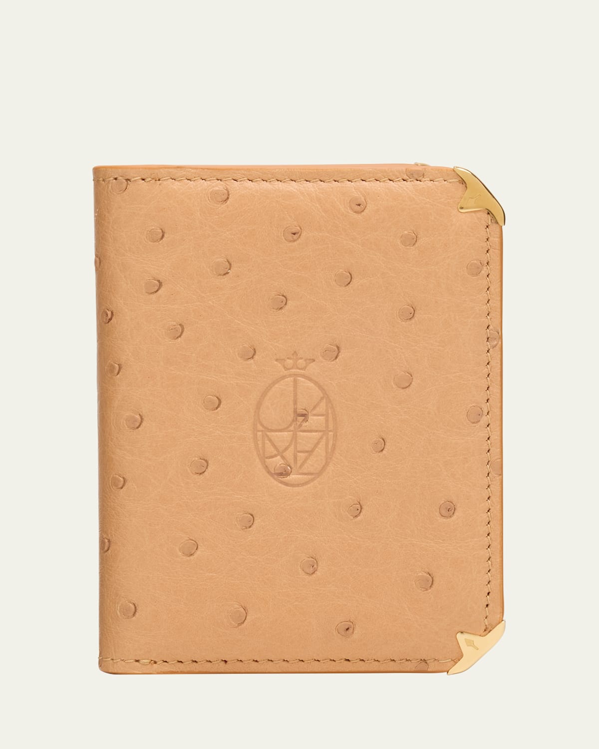 Men's Elston Ostrich Trifold Wallet