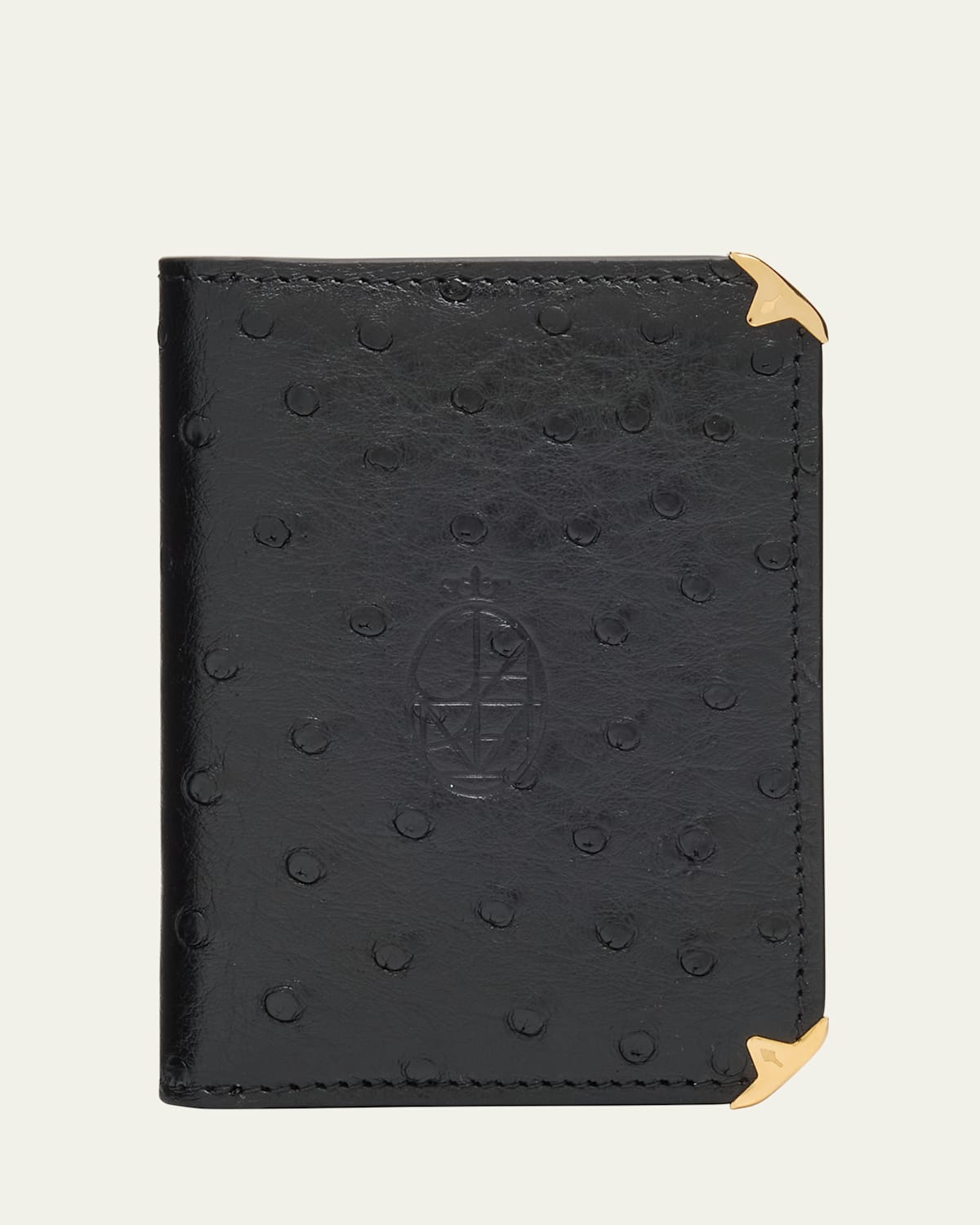 Men's Elston Ostrich Trifold Wallet