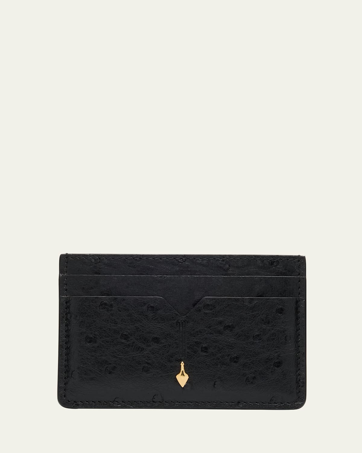 Men's Theodore Ostrich Card Case