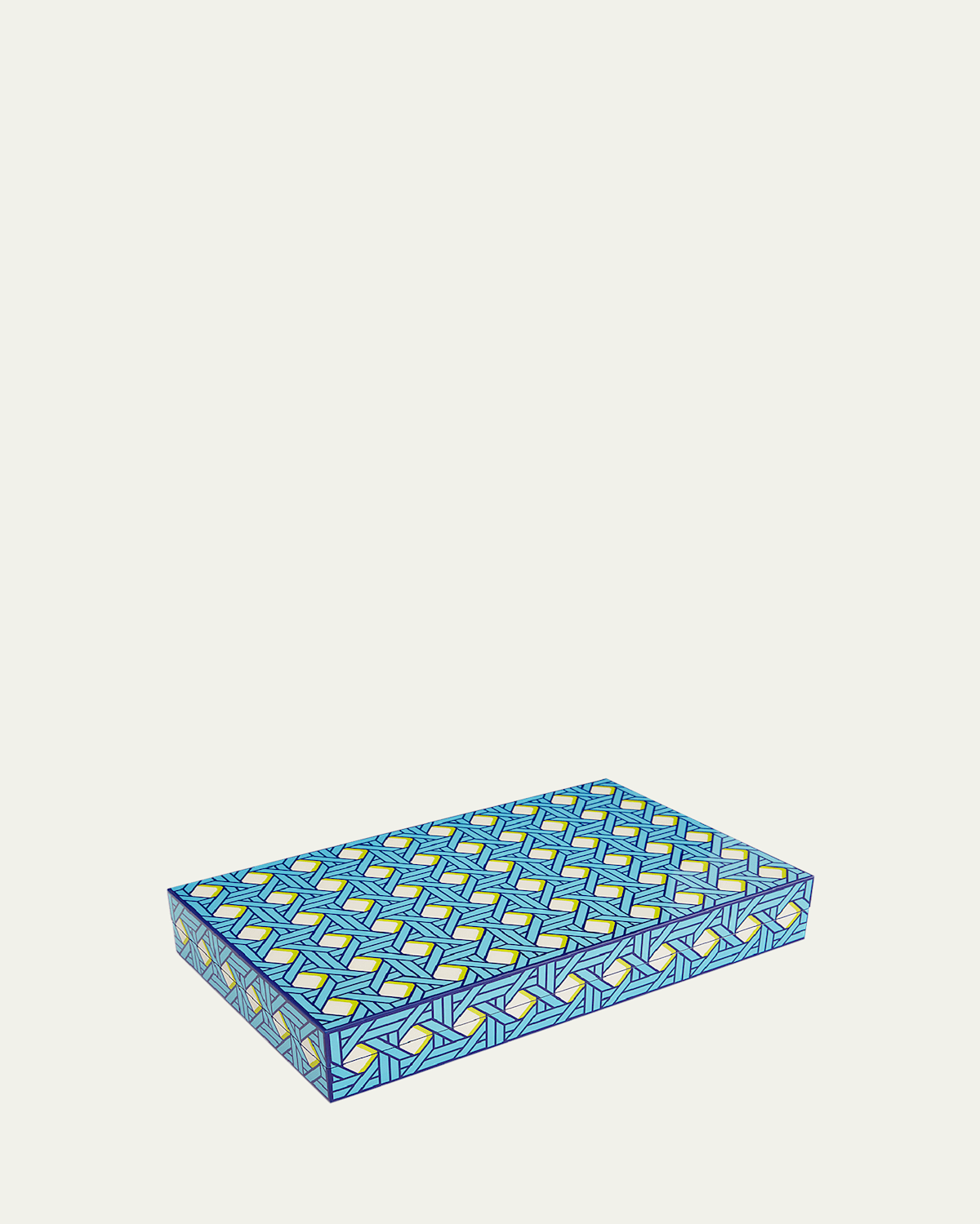 Jonathan Adler Basketweave Backgammon Set In Blue
