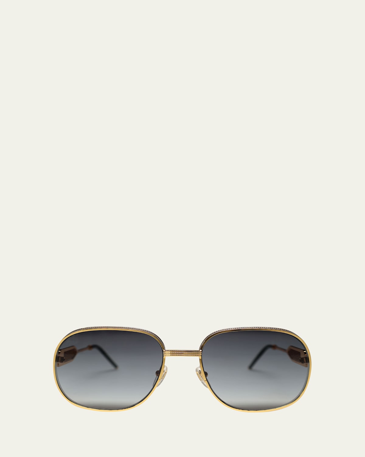 Men's Monogram Metal Square Sunglasses