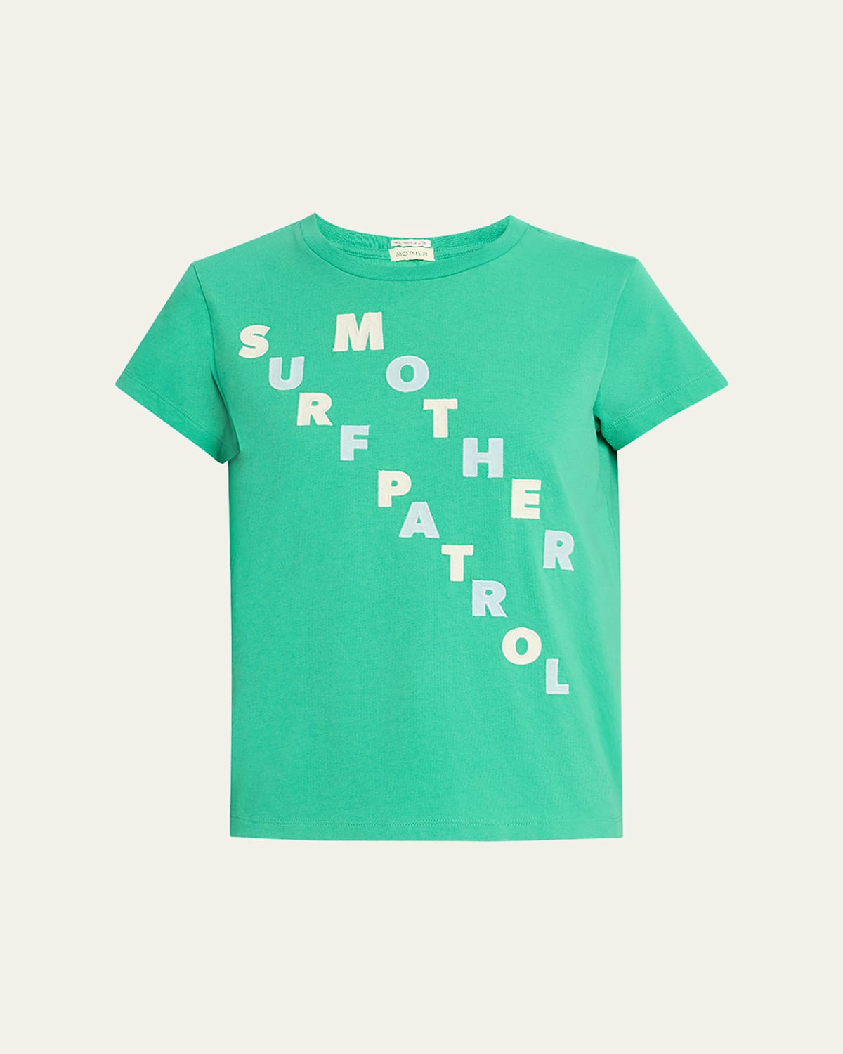 Mother The Boxy Goodie Goodie Graphic Tee In Surf Parol