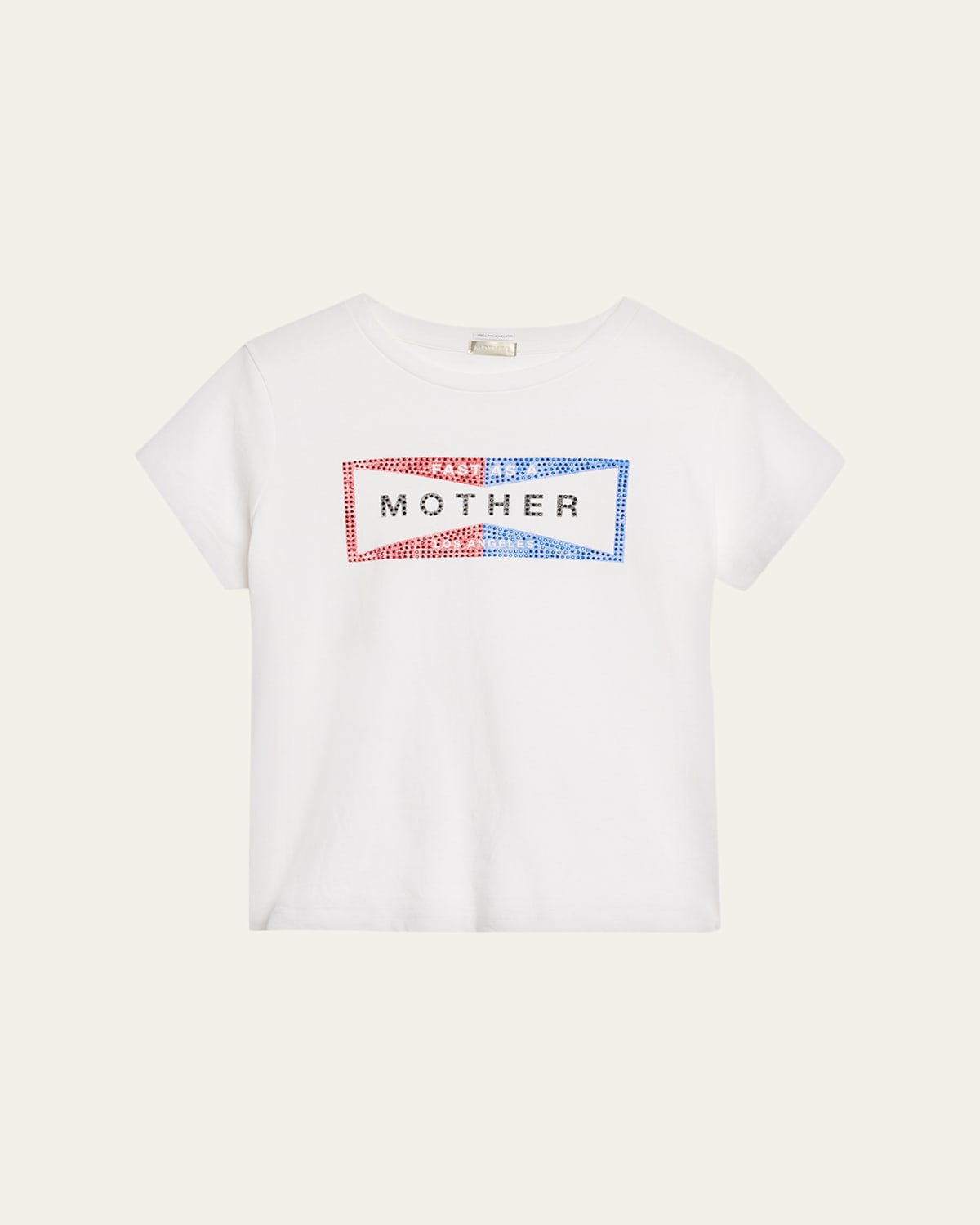Mother The Boxy Goodie Goodie Tee In White