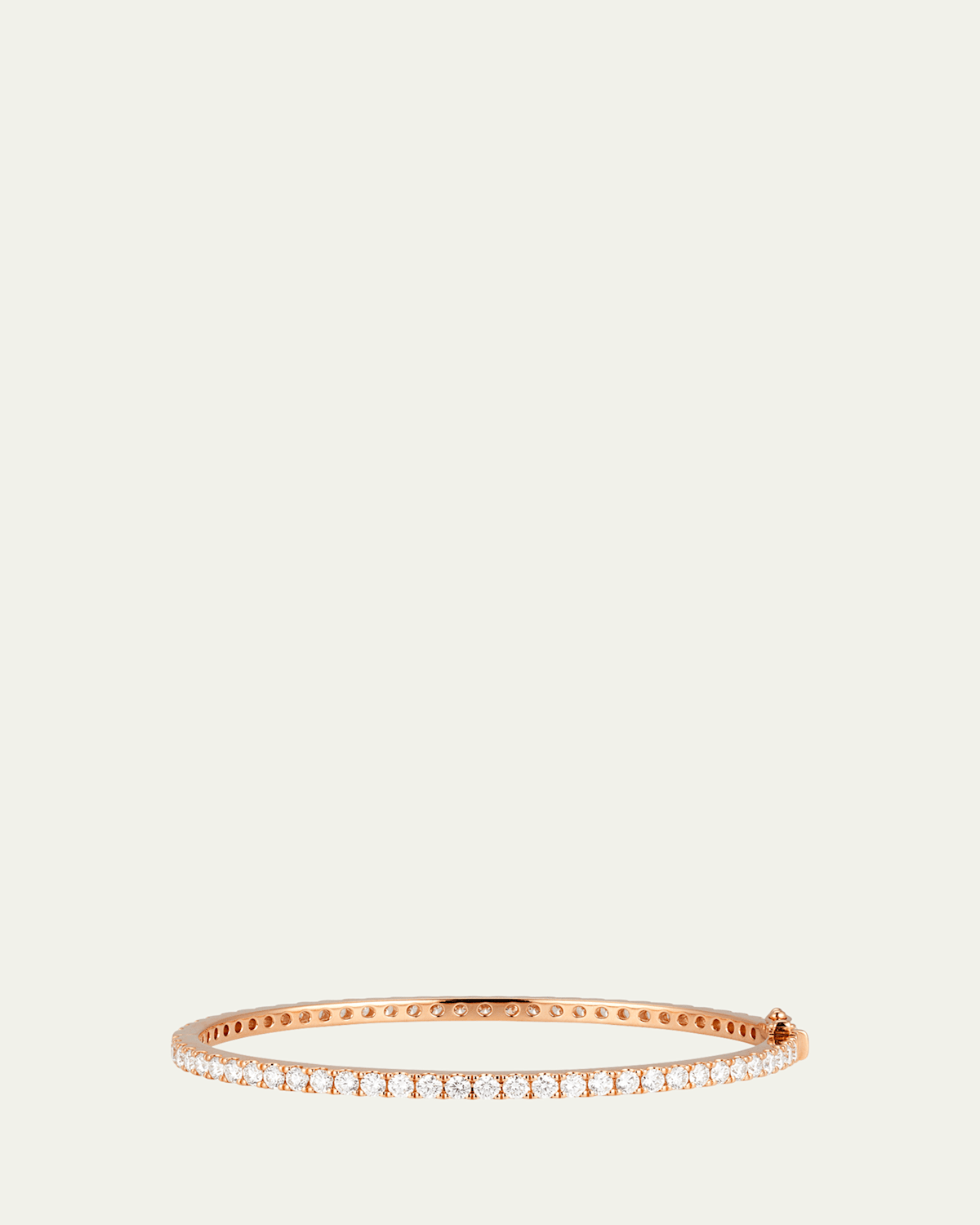 18K Rose Gold Diamond Bangle Bracelet