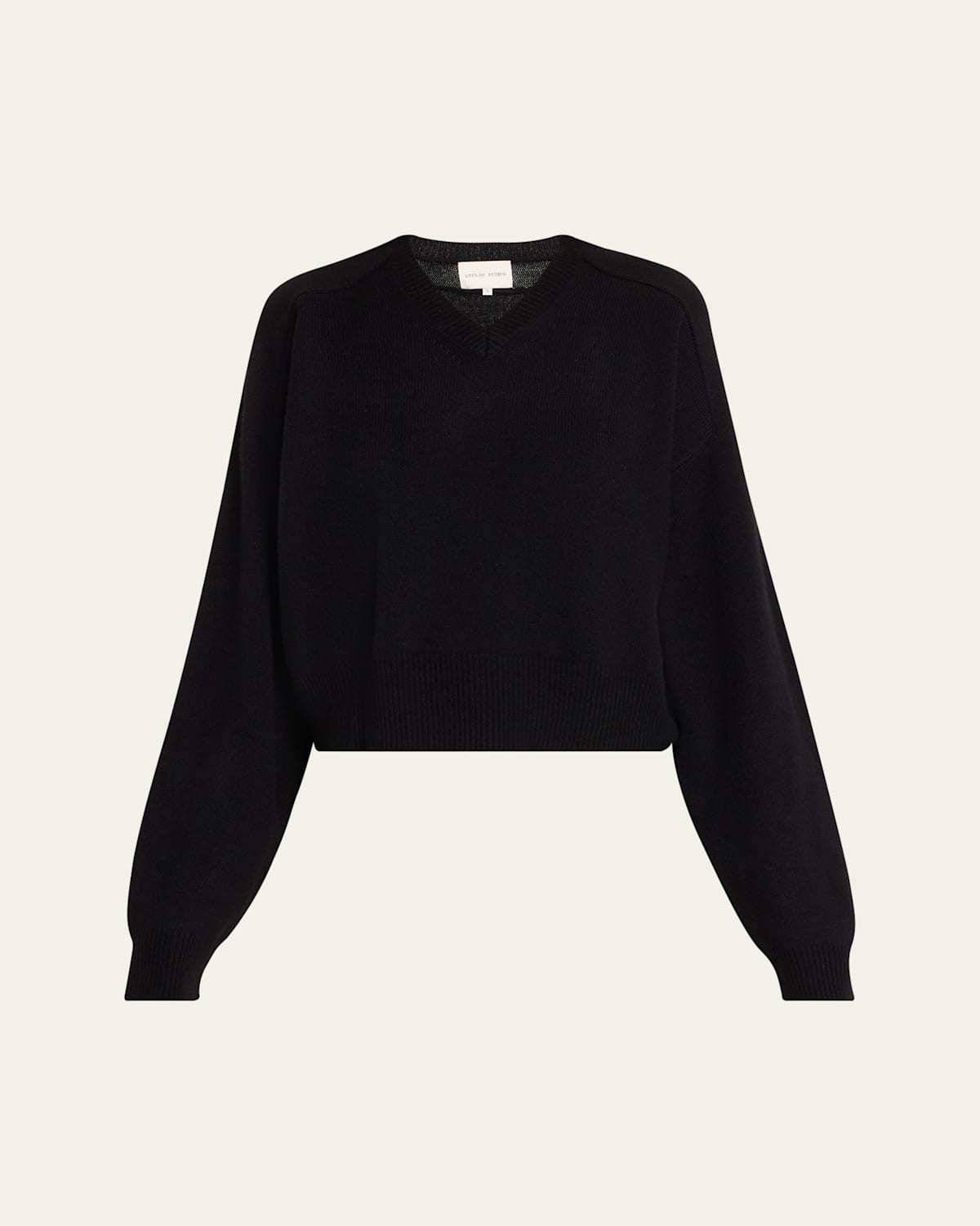 Shop Loulou Studio Anzor V-neck Cashmere Sweater In Black