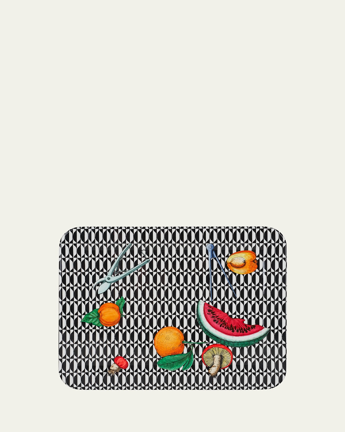 Fornasetti Oggetti E Frutti Geometric Tray