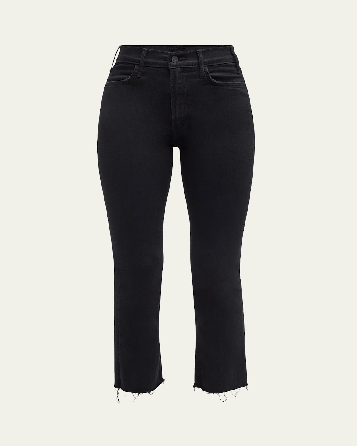 Mother The Hustler High-rise Ankle Fray Jeans In Not Guilty