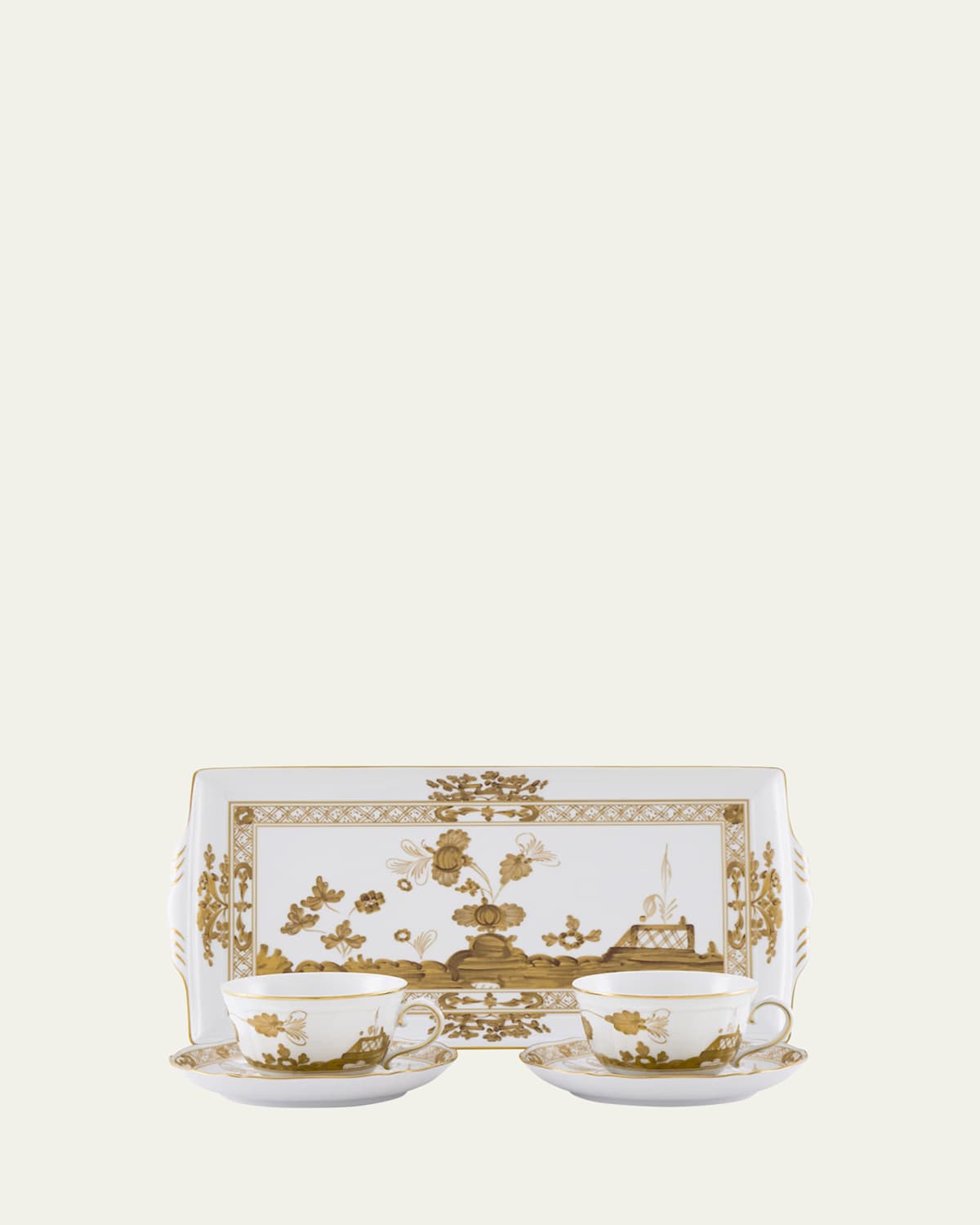 Ginori 1735 Oriente Italiano Aurum Tea Service Set In Aurum