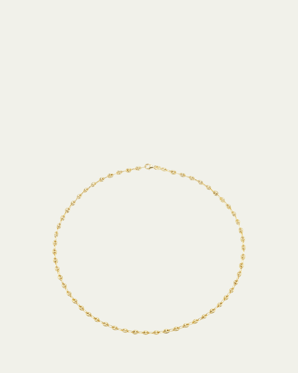 14K Gold Puffy Mariner Chain, 18"L