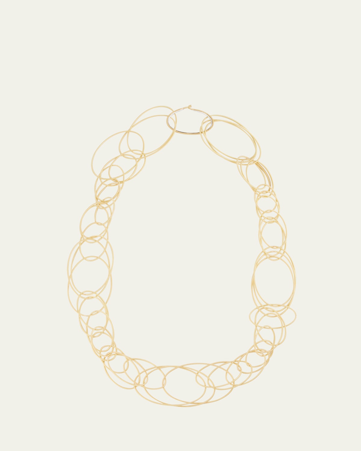 Hawaii 18K Yellow Gold Oval Link Necklace