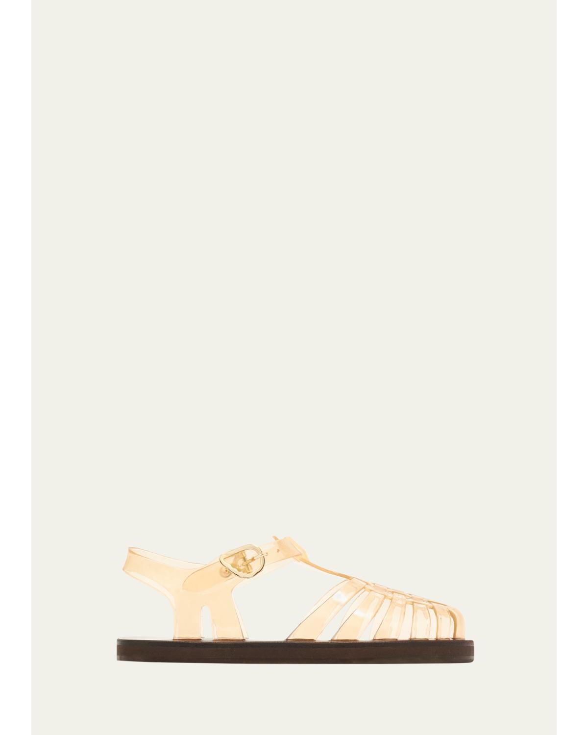 Homeria Transparent Jelly Fisherman Sandals
