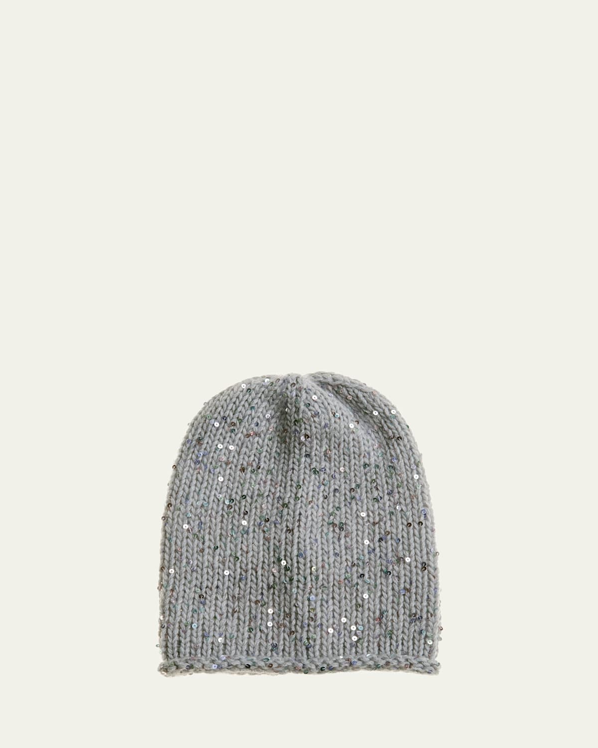 Sequined Cashmere-Blend Beanie