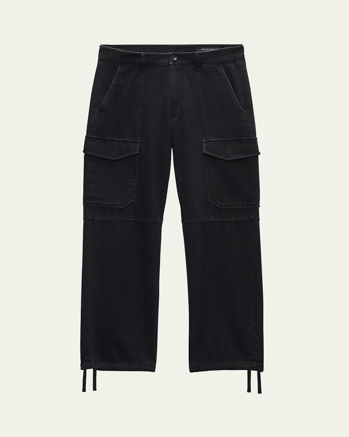 Rag & Bone Men's Fit 4 Denim Cargo Pants In Blk