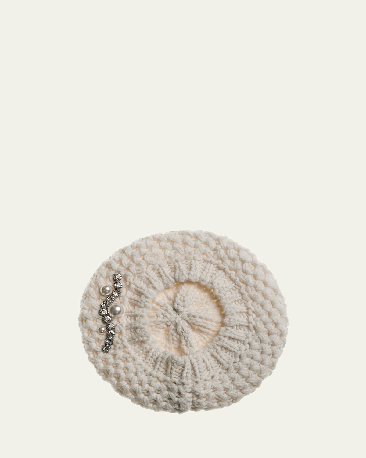 Embellished Cashmere Beret
