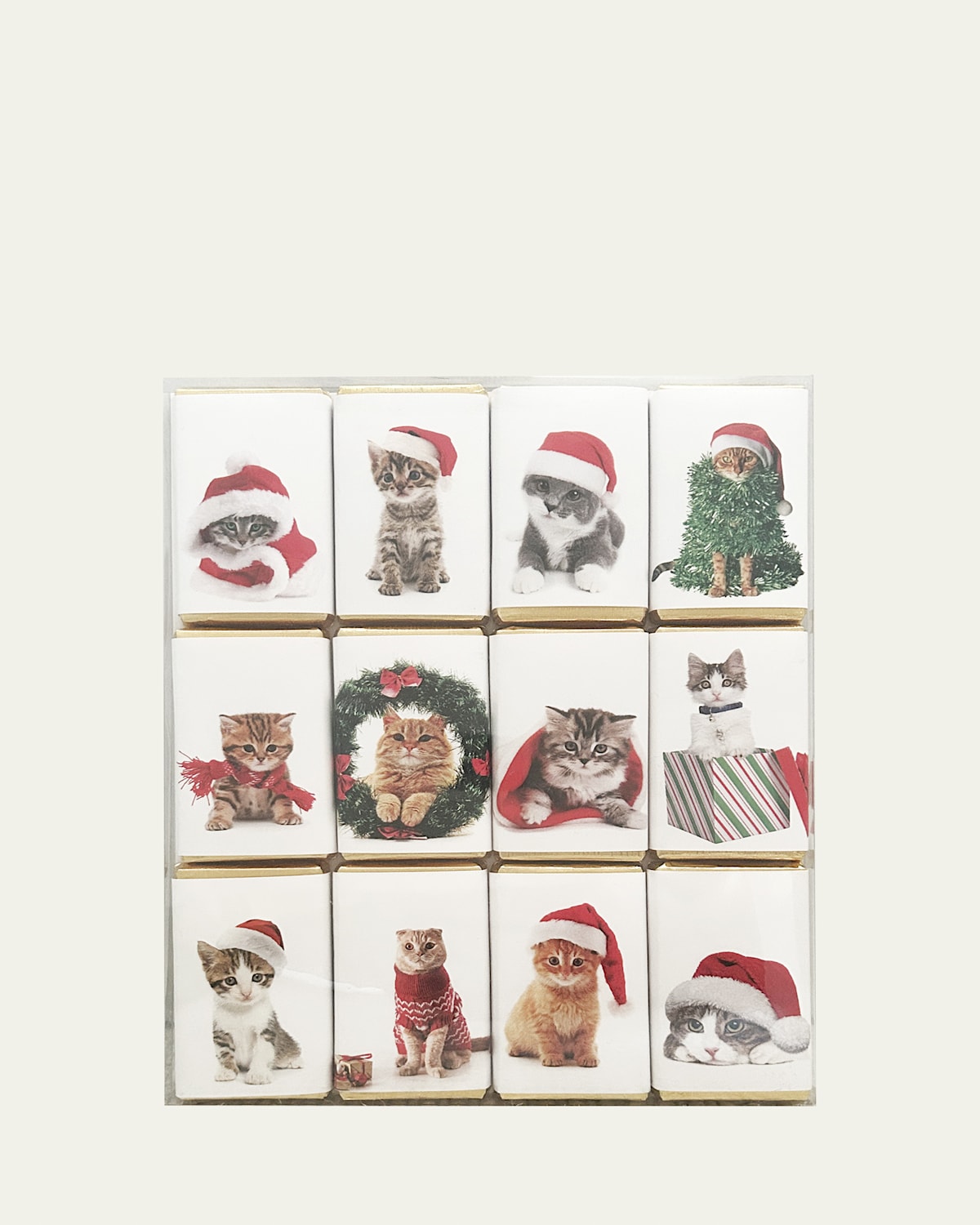 Christmas Cats In Hats 12-Piece Milk Chocolate Slims