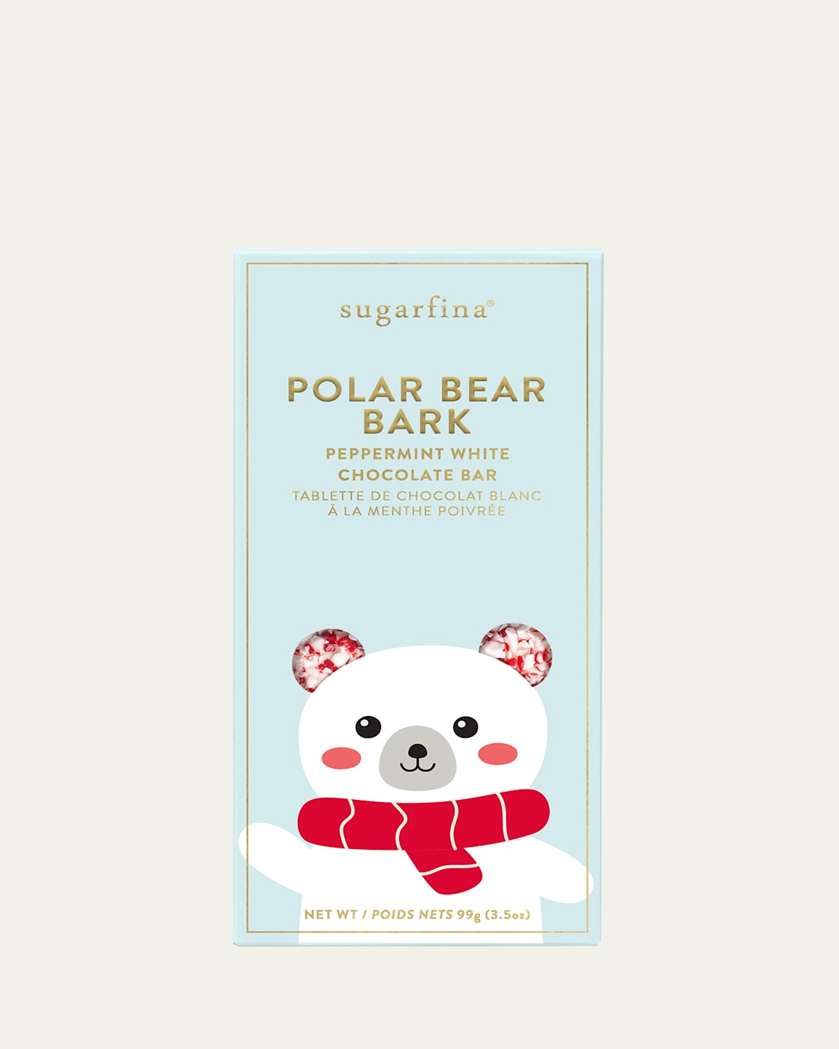 Polar Bear Bark Peppermint White Chocolate Bar, 3.5 oz.