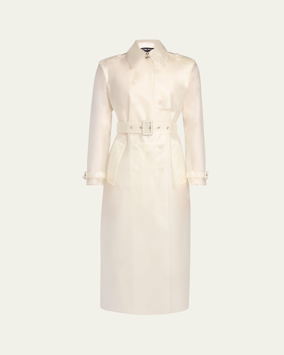 Tom Ford Transparent Belted Trench Coat