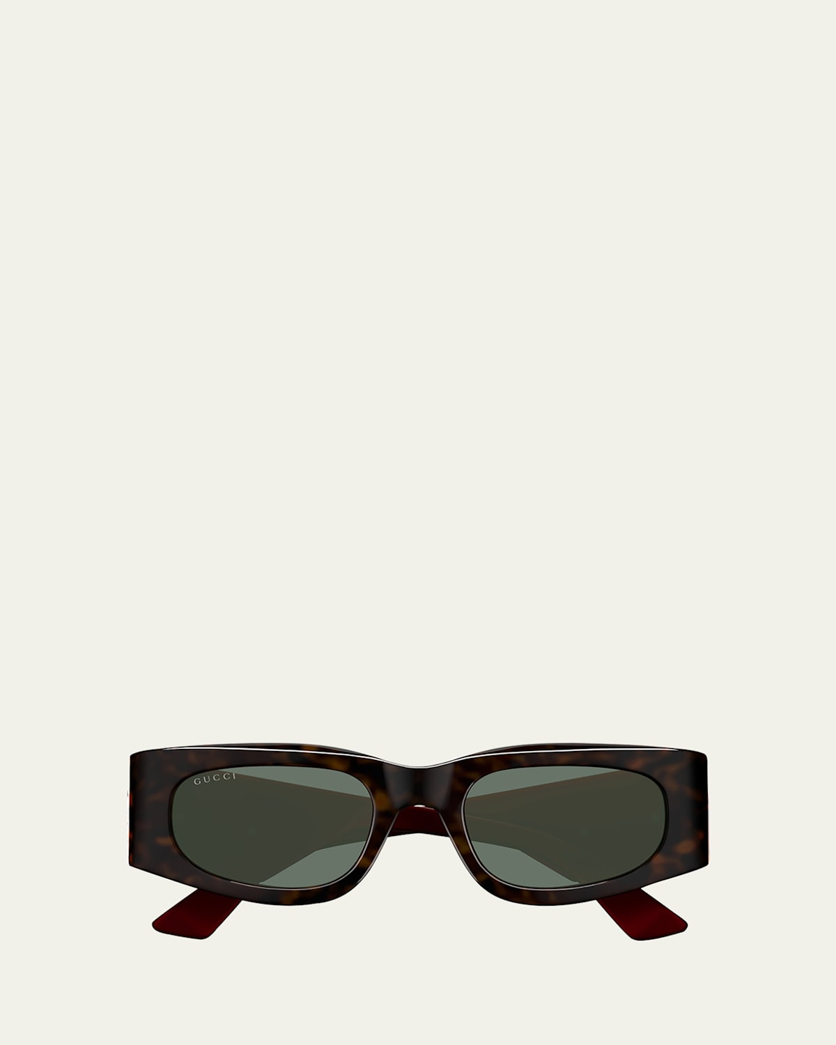Gucci Gg1664s-002havana-red-green In Shiny Dark Havana