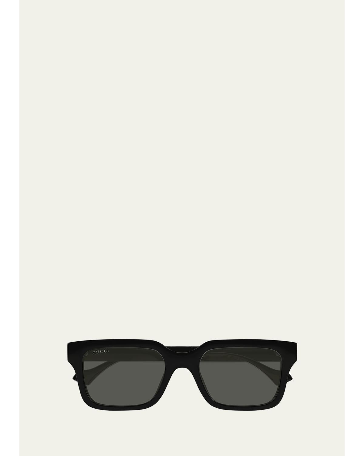 Men's Transparent Rectangle Sunglasses
