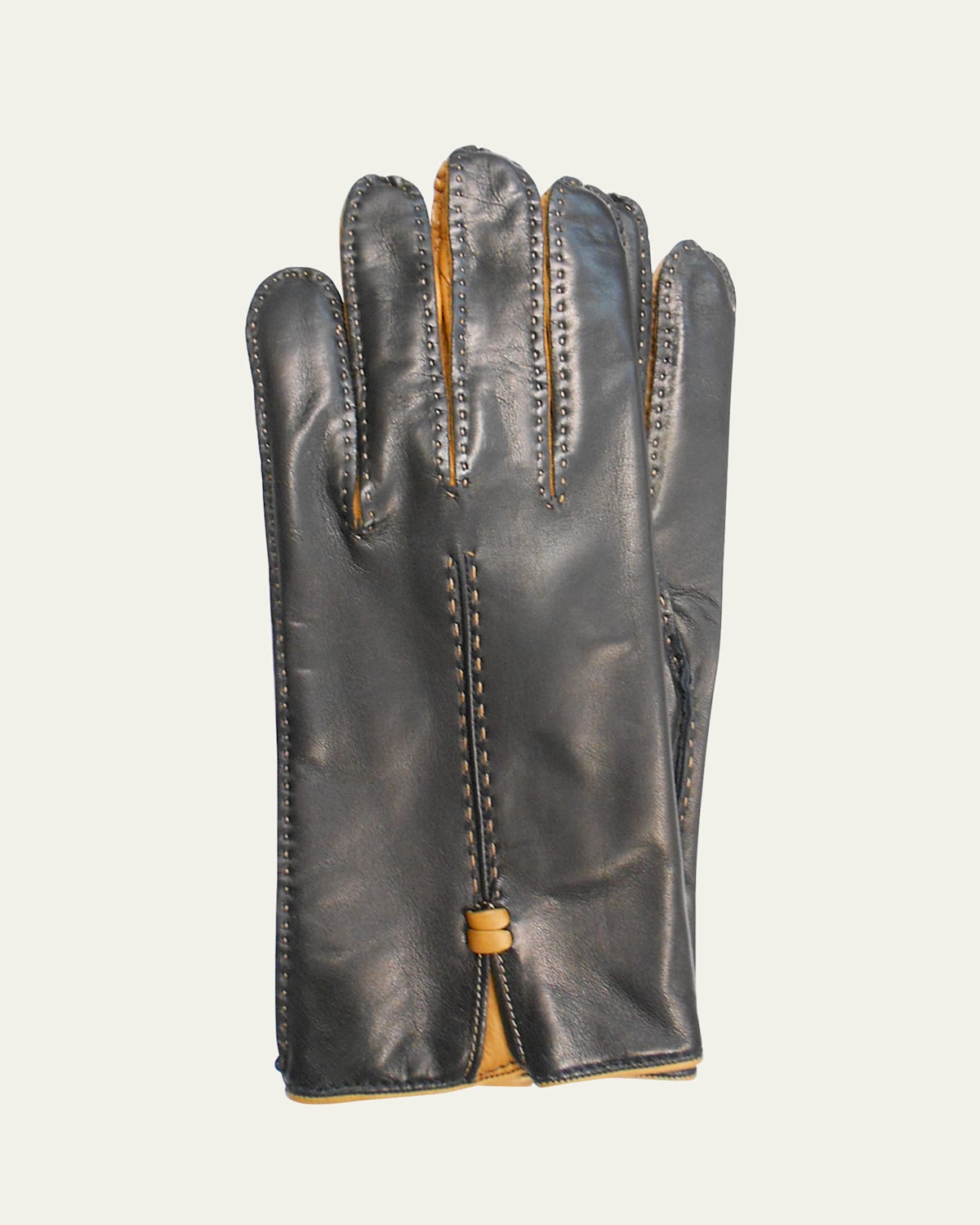 Two-Tone Napa Leather Gloves