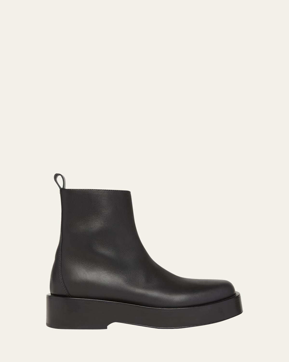 Shop Bottega Veneta Torino Leather Moto Ankle Boots In Black