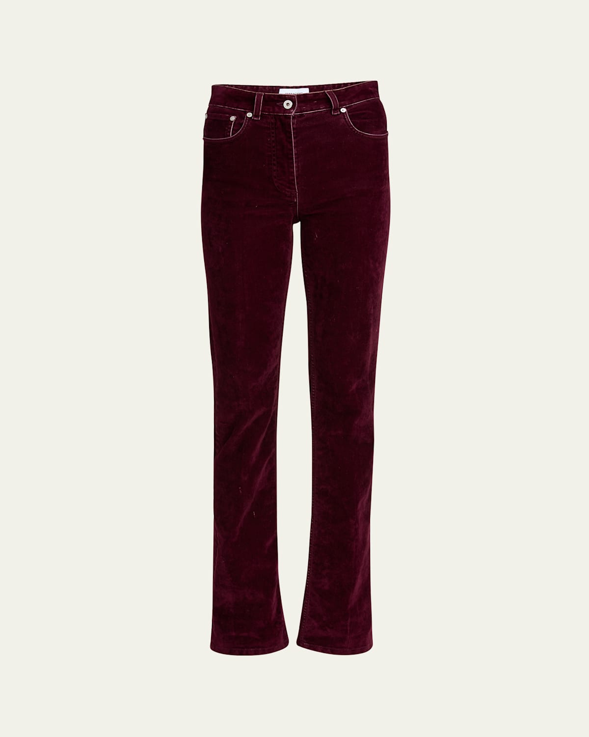 Ferragamo Five Pocket Trouser In Oxblood