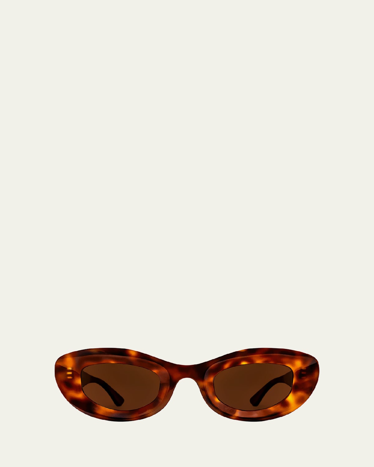 Thierry Lasry Jazz Acetate Oval Sunglasses In Tortbrn