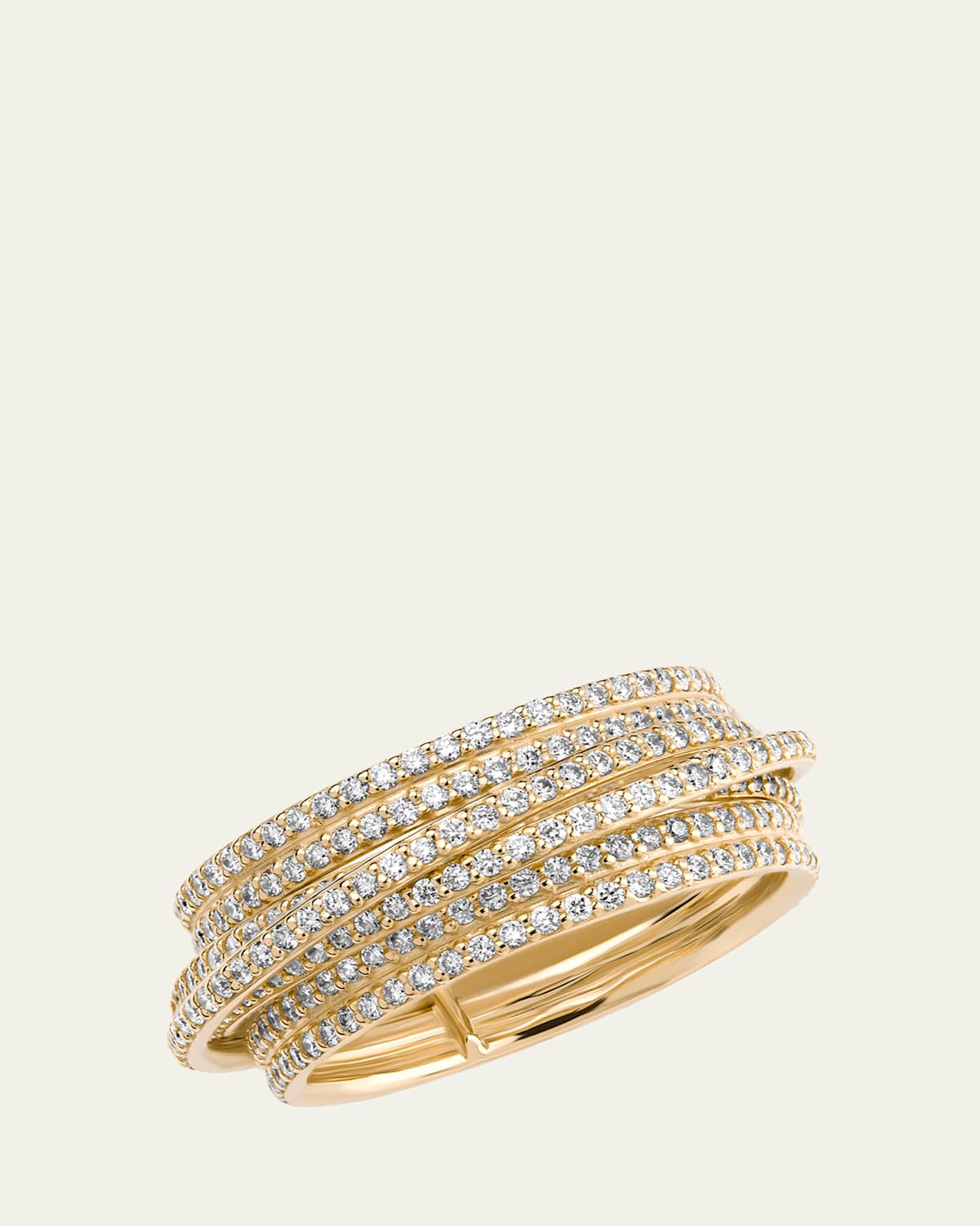 14K Yellow Gold Flawless Kinetic Diamond Ring