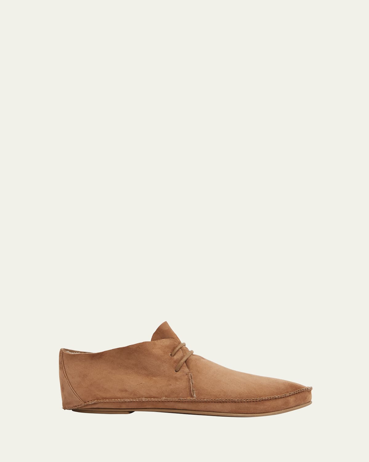 The Row Tyler Suede Moccasins In Fawn