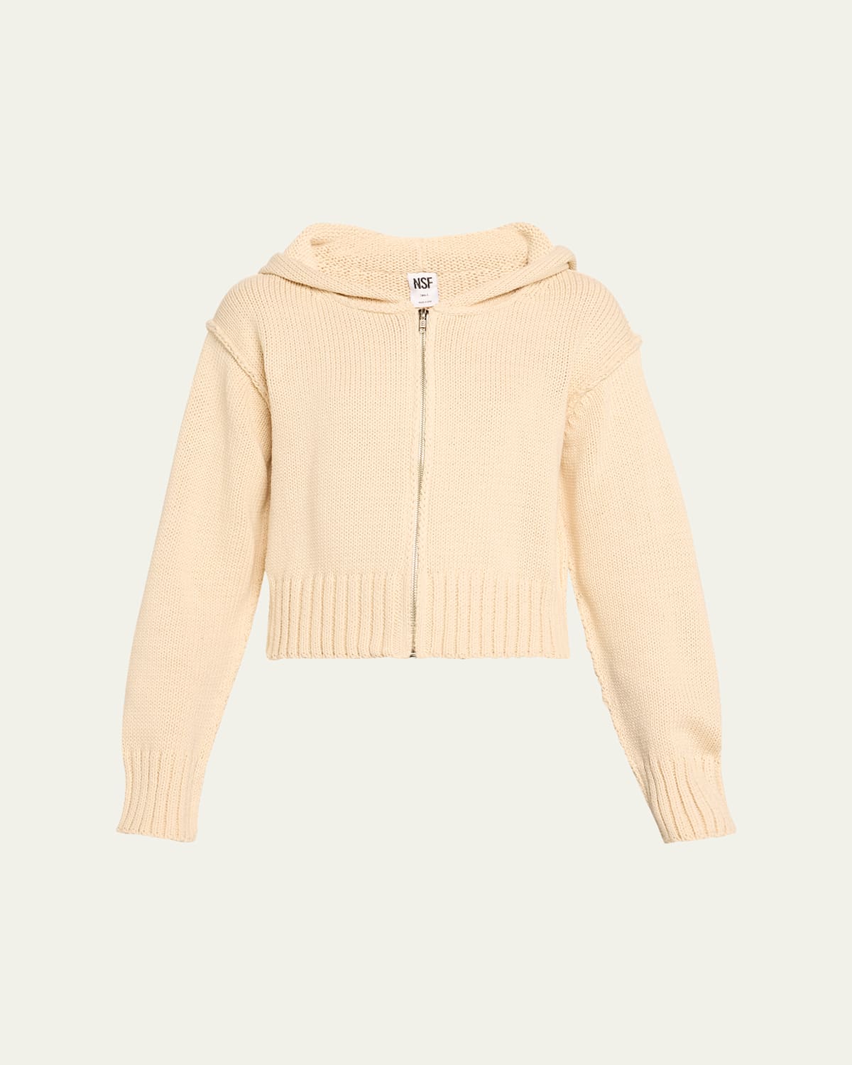 Mills Zip-Front Hooded Sweater