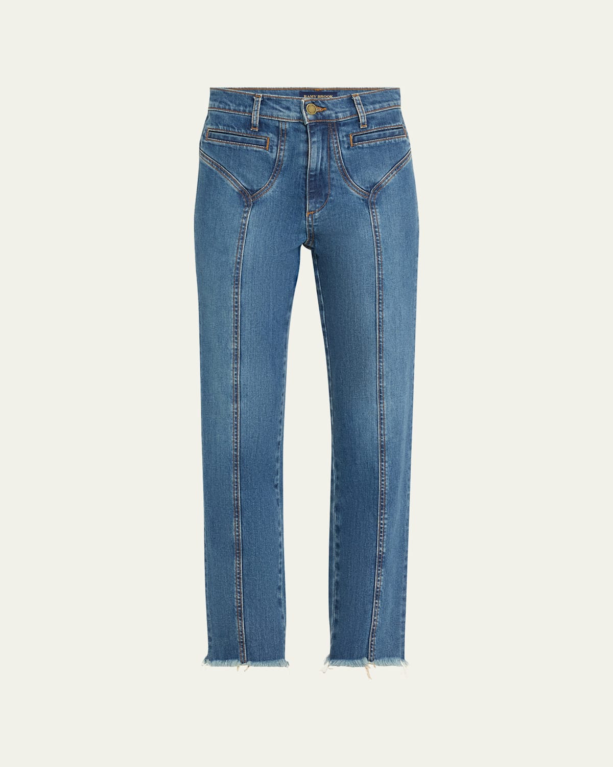 RAMY BROOK ZAYNE STRAIGHT-LEG JEANS 