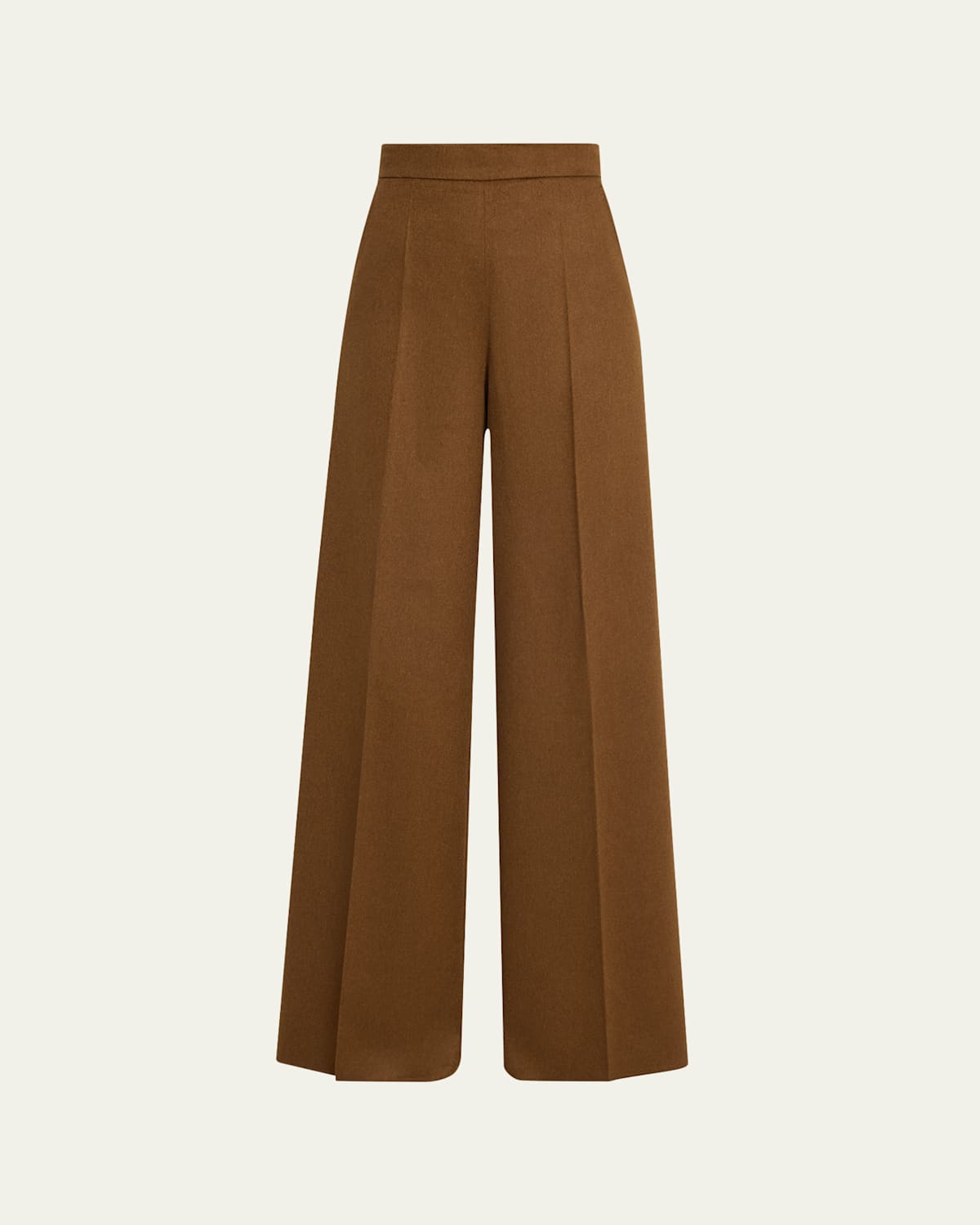 Max Mara Wide-leg Casual Pants In Tobacco