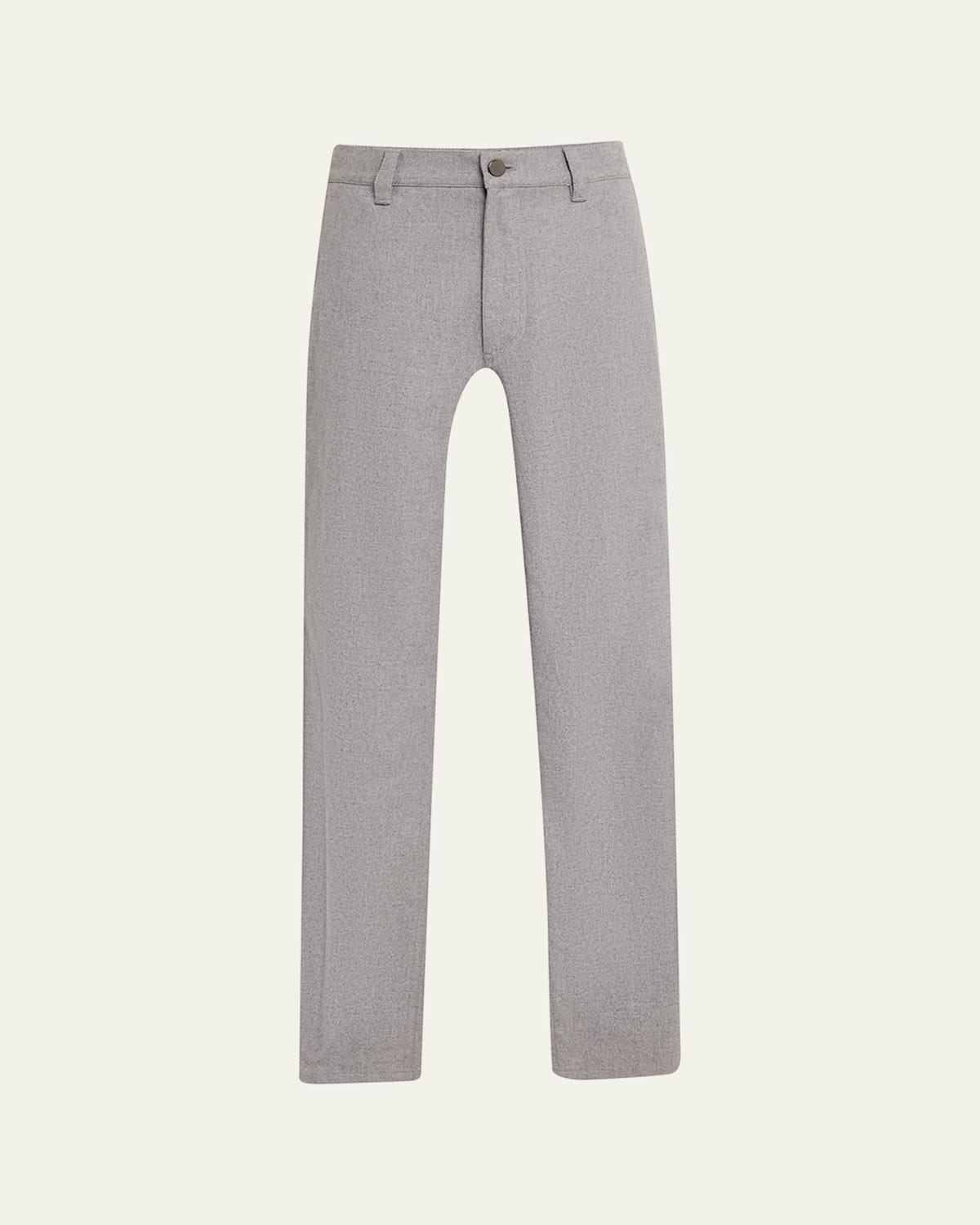 Theory Men's Twill Carpenter Pants In Light Ash Melange