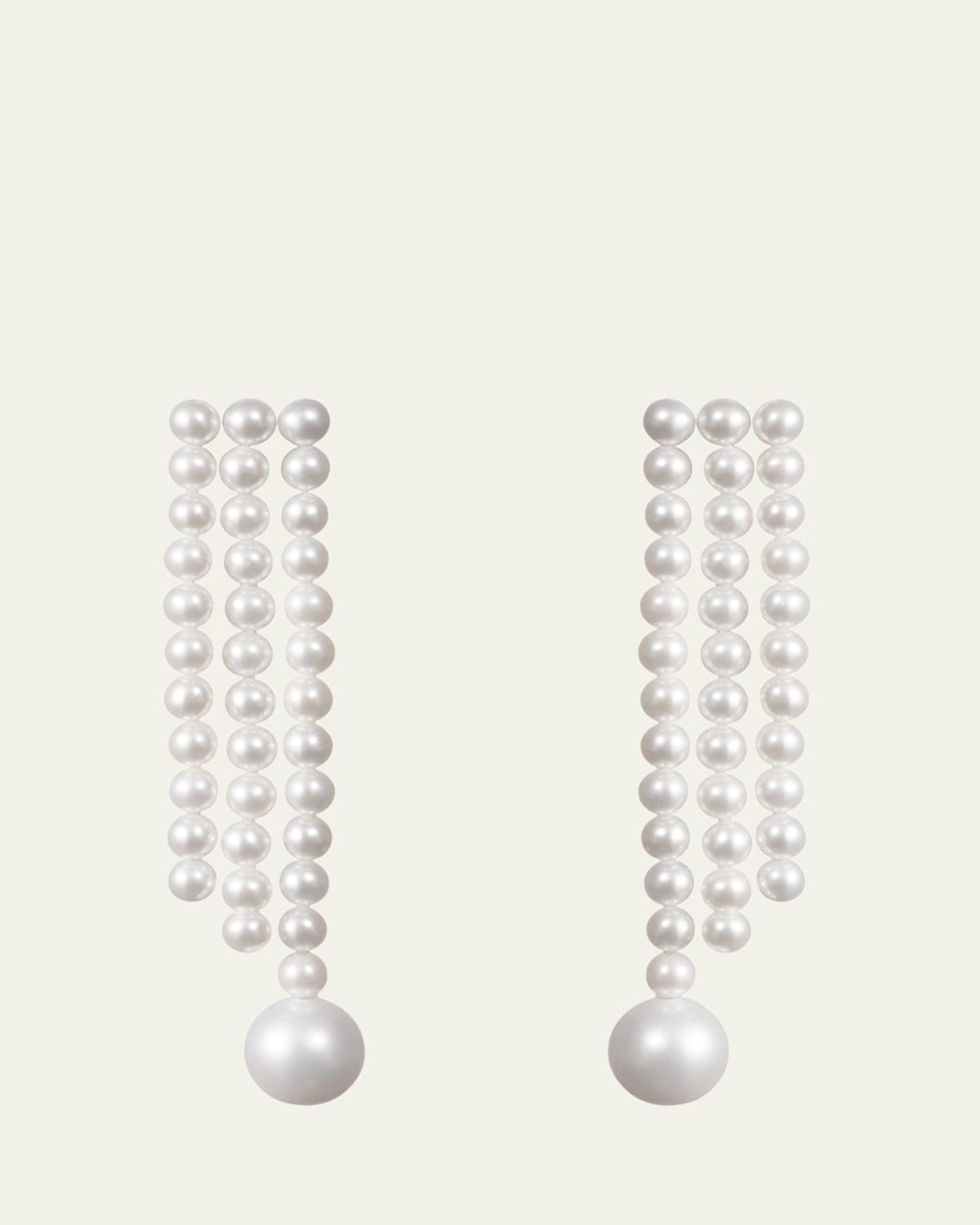 14K Yellow Gold La Valse Freshwater Pearl Earring, Single (Left)