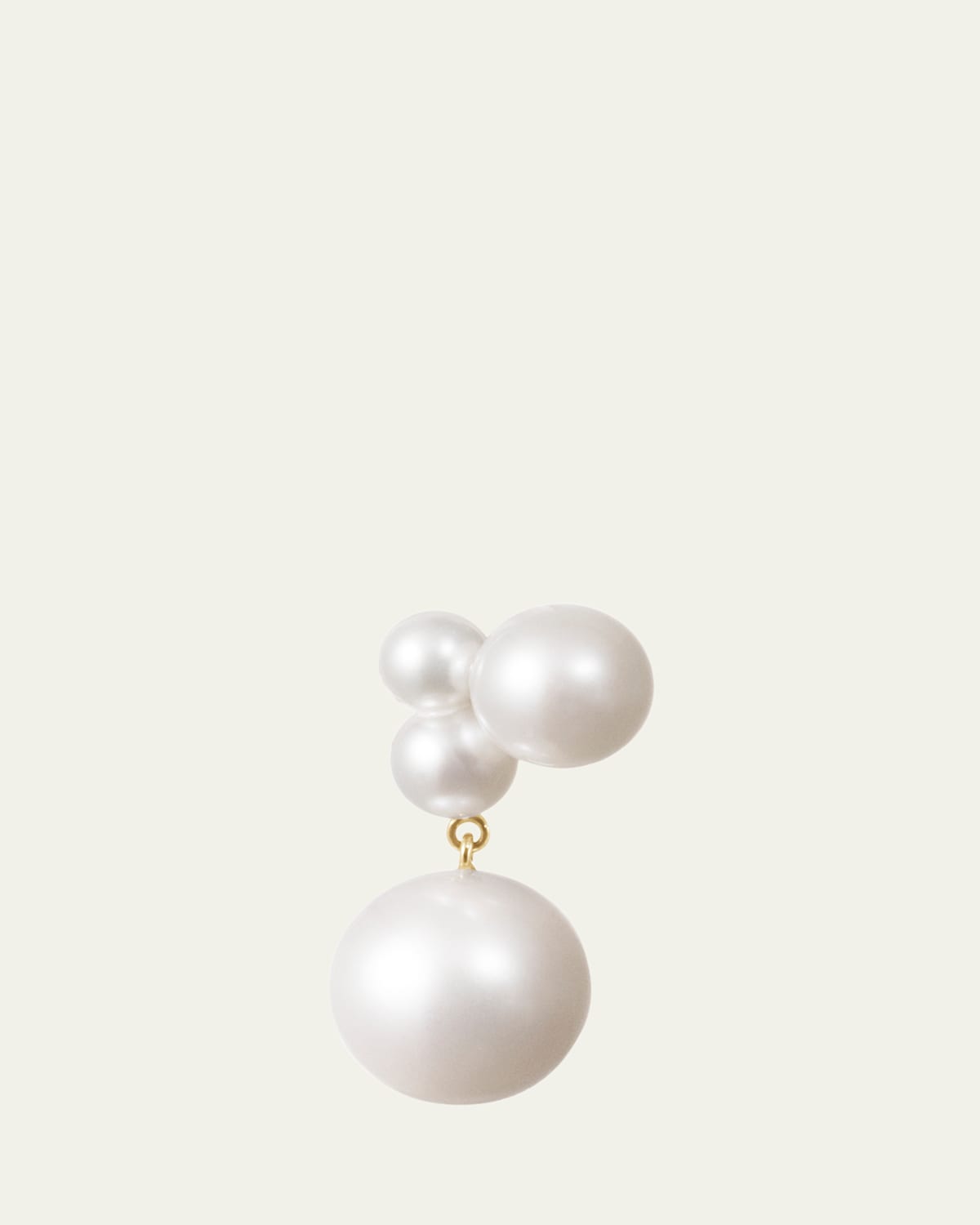 14K Yellow Gold Stella Freshwater Pearl Earring, Single (Right)