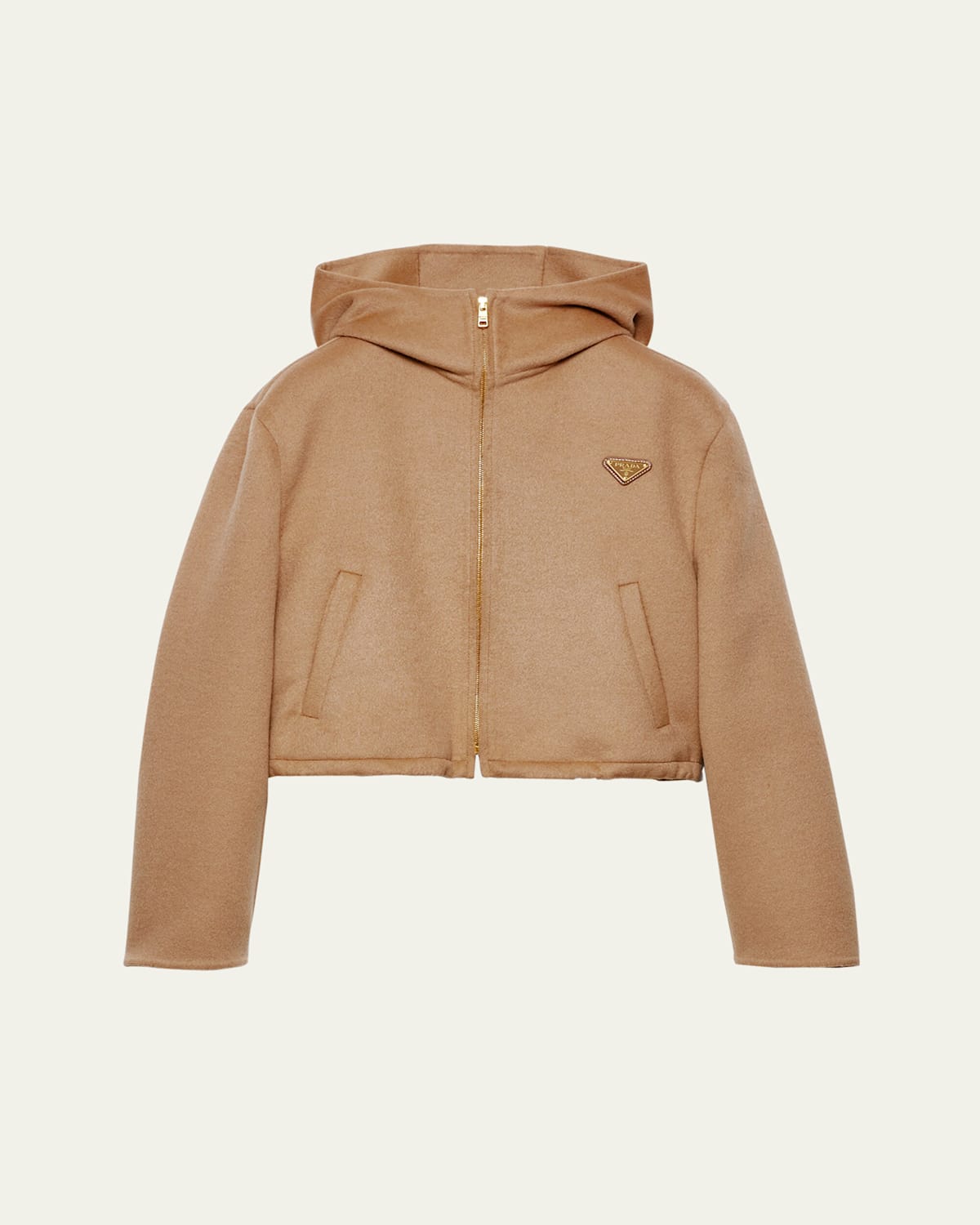 Prada Lightweight Cashgora Blouson Jacket In F0040 Cammello