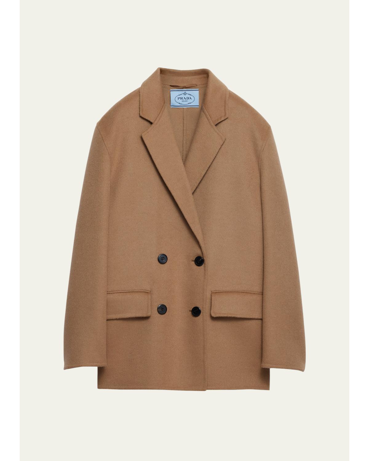 Double-Breasted Cashgora Jacket