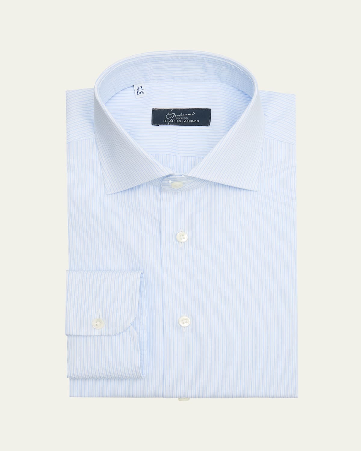 Men's Cotton Mini Stripe Dress Shirt