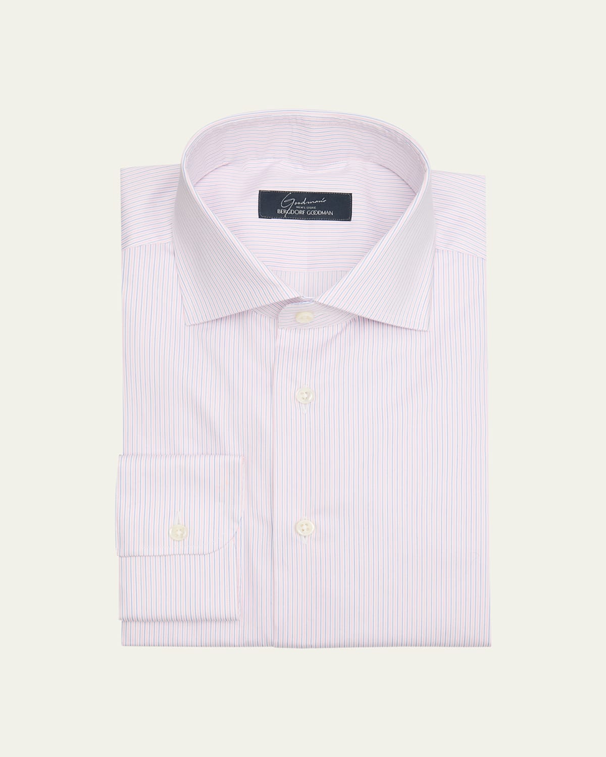 Men's Cotton Micro-Stripe Dress Shirt