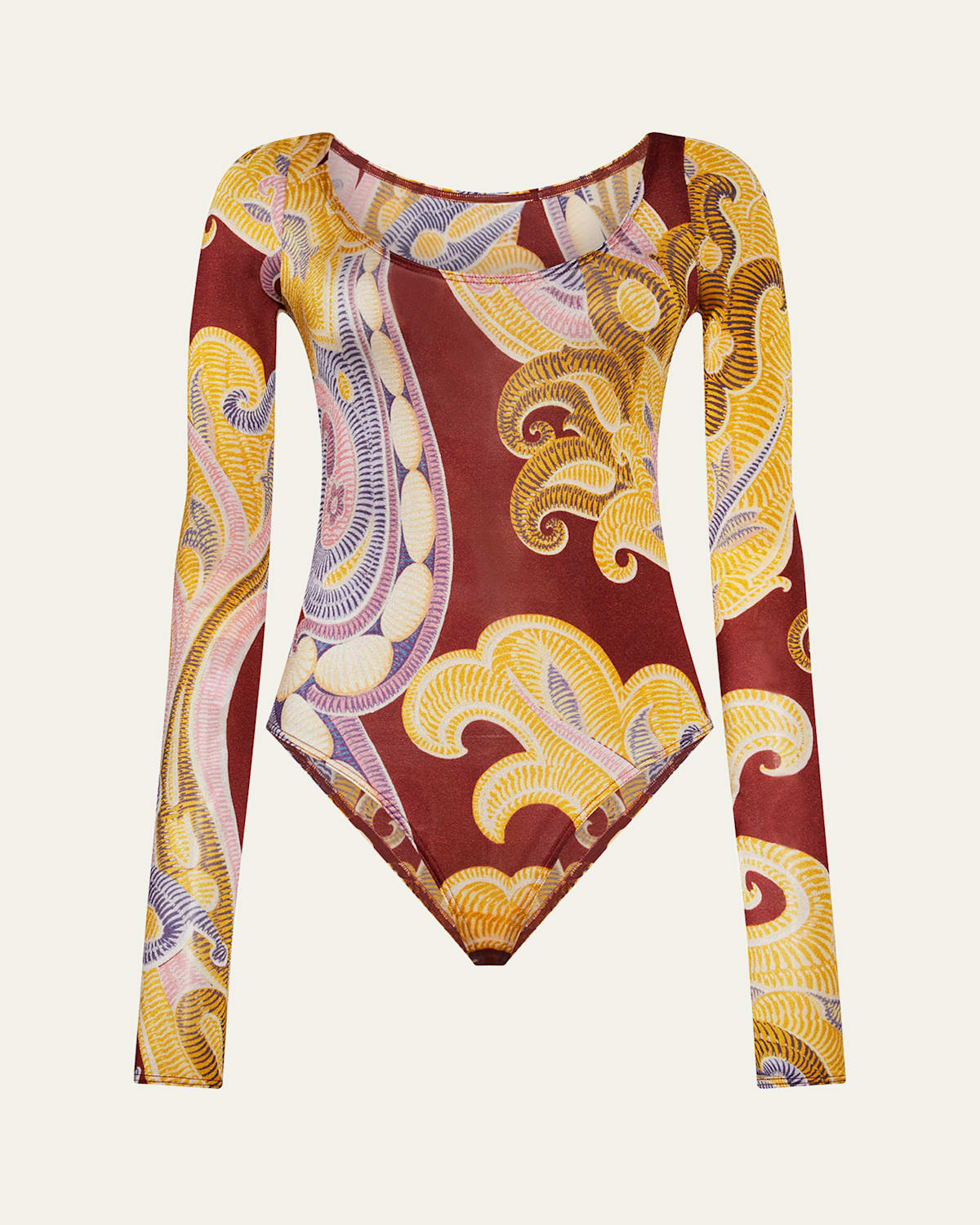 x Etro Paisley-Print Cheeky Bodysuit