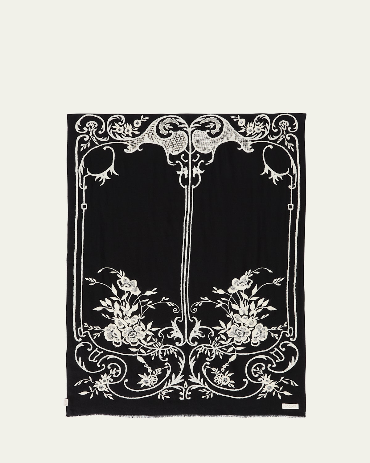 Vintage-Inspired Art Cashmere Scarf