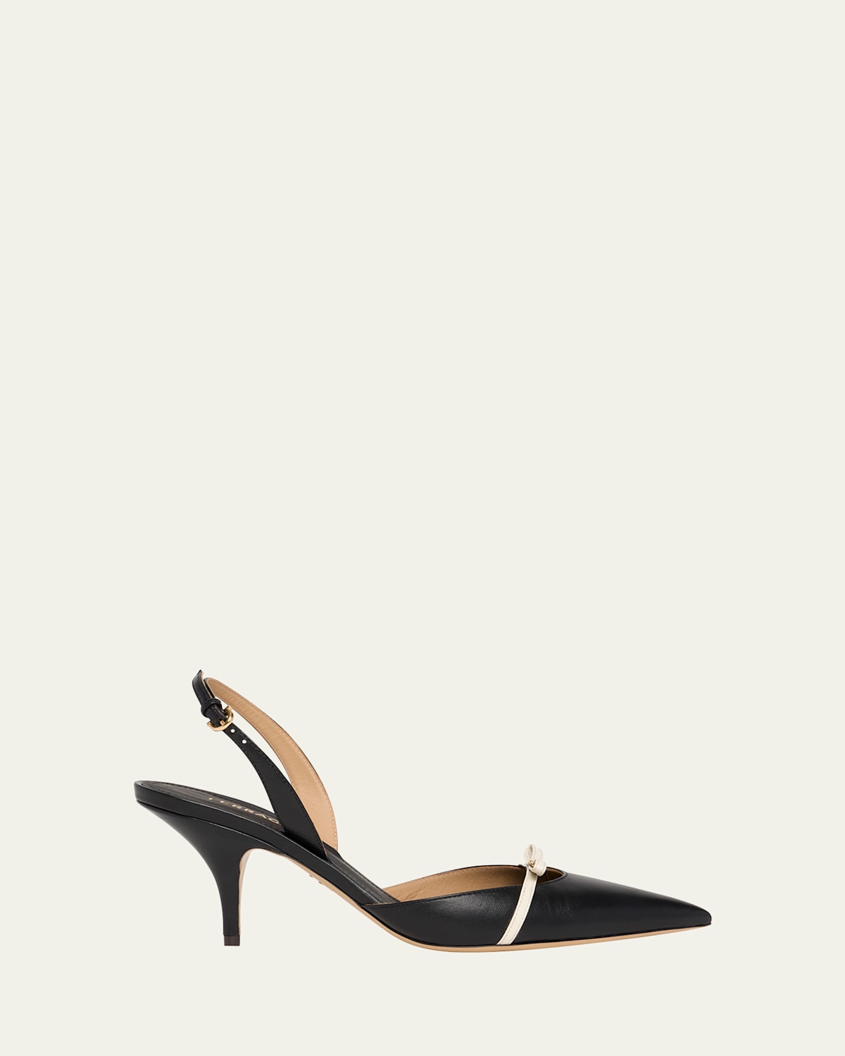 Ferragamo Gylla 70 Slingback Leather Pumps In Black
