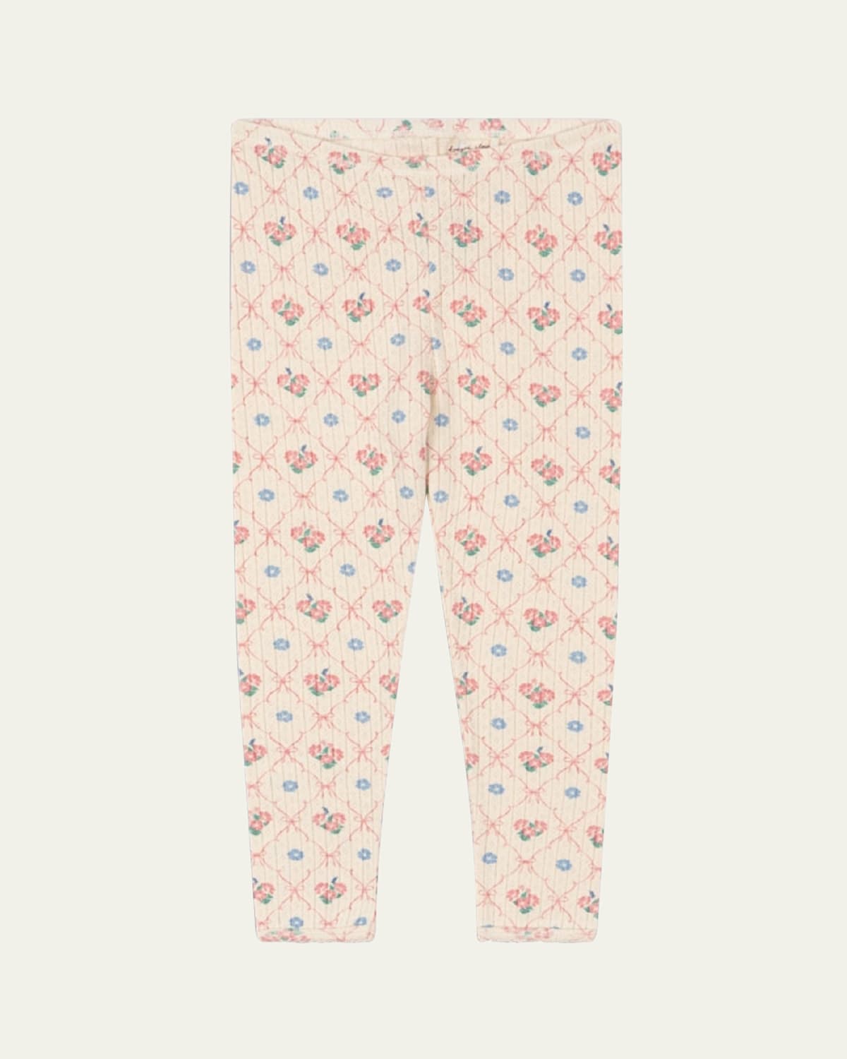 Girl's Minnie Micro Floral-Print Leggings, Size 9M-10