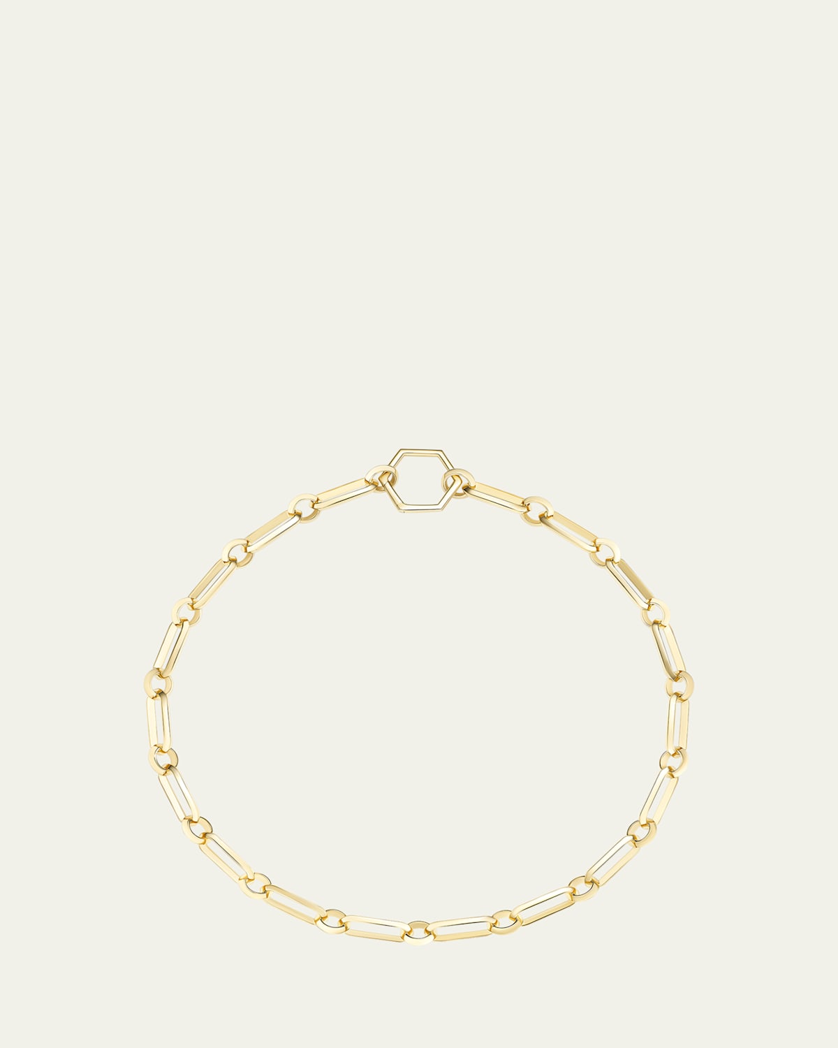 18K Yellow Gold Major Knife Edge Link Foundation Chain Necklace, 18"L