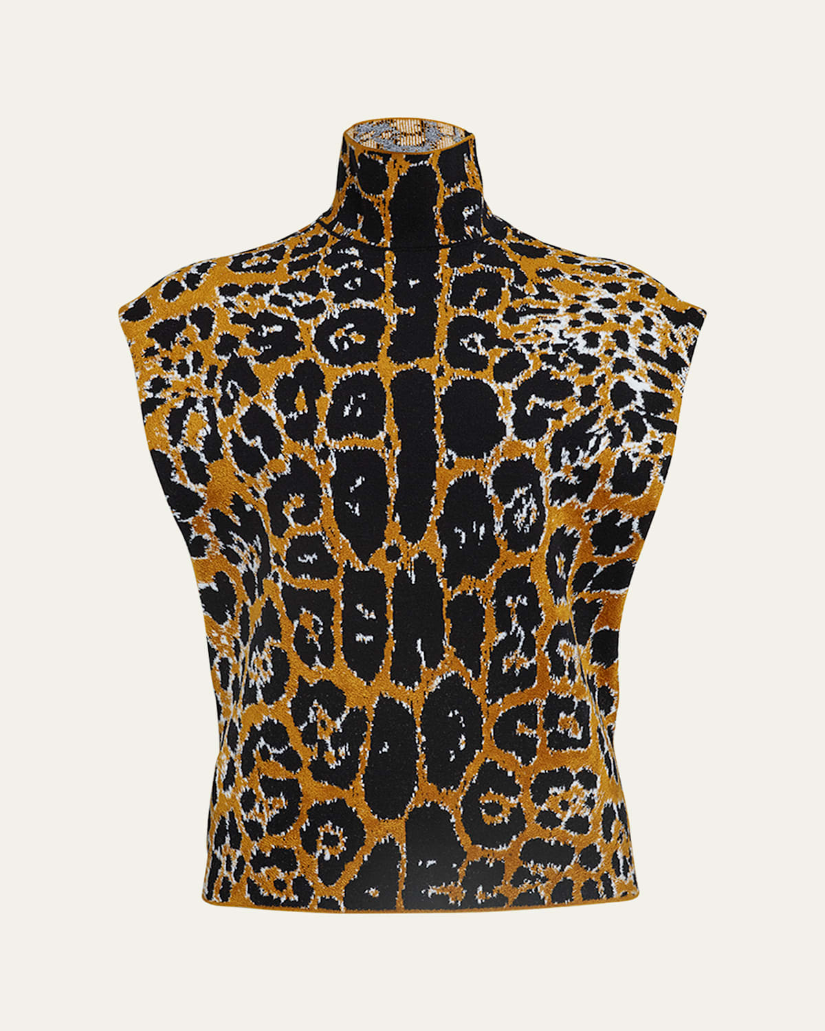 Leopard Jacquard Boxy Bodysuit