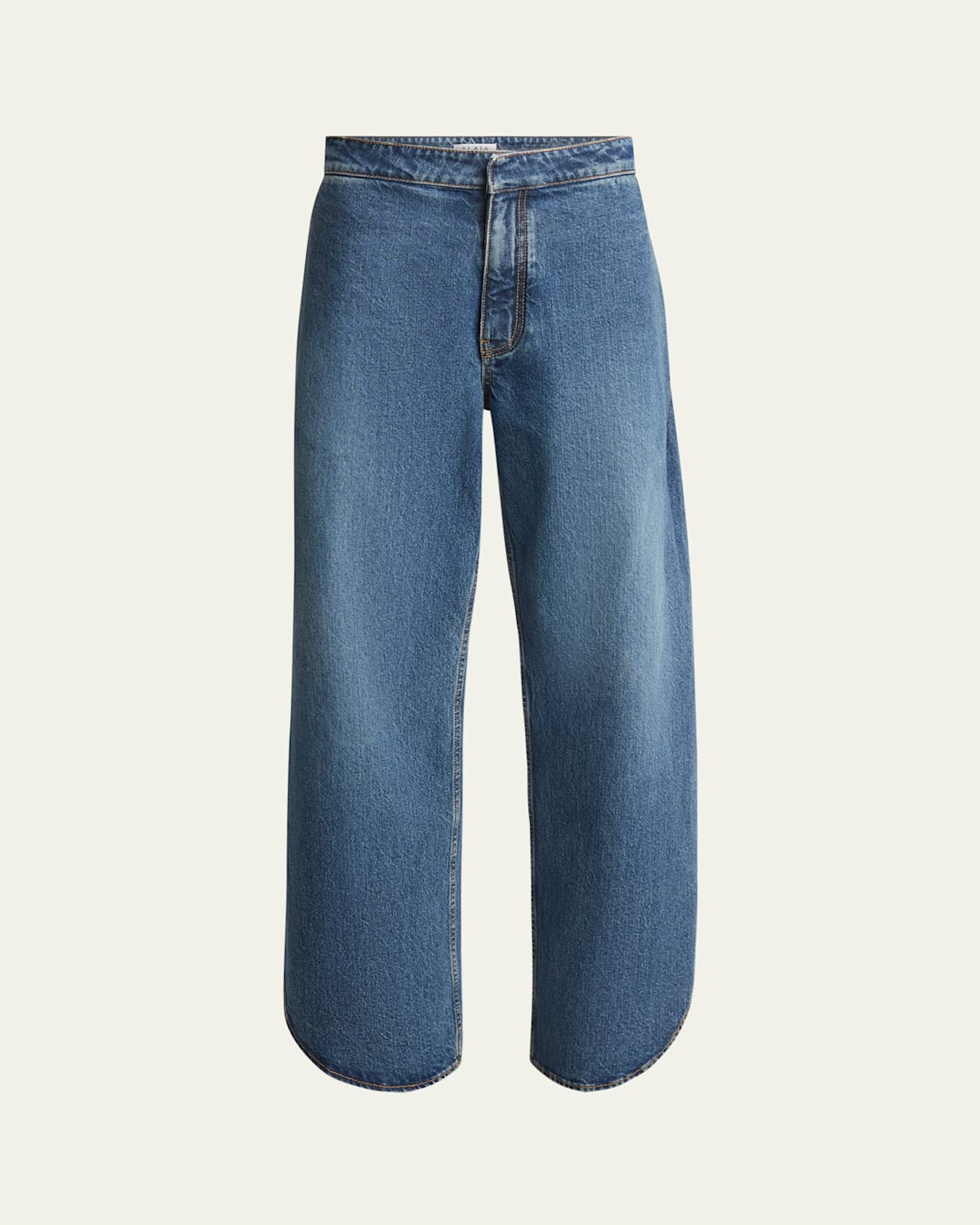 Slit Rounded Petal Denim Pants